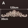 Natural Wood Carved Appliques  Onlays  Floral Furniture Trim Decorative Corner Frame For Wall Door  16