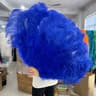 Luxury Ostrich Feather Fan  Large  Folding Dance Fan For Stage Carnival  Performance 22