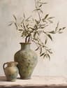 Retro Olive Tree  Lemon Canvas Poster  Elegant Botanical Vase Wall Art For Living Room  Bedroom Dec 14