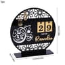 Black Gold Ramadan Countdown Calendar  Acrylic Eid Mubarak Decor With Replaceable Numbers 6