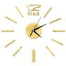 Frameless Mirror Wall Clock Sticker  DIY 2D Quartz Decorative Clock For Living Room Home Decor 20