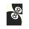 Black  White No8 Ball Canvas Wall Art  Billiards Club Theme Poster For Modern Home Decor 8