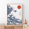 HokusaiInspired Mount Fuji Wave Canvas  Japanese Sunrise Landscape Wall Art For Modern Home Decor 8