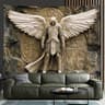 HeavenGlow 3D Angel Wall Tapestry  Glam Polyester Hanging Decor For Living Room Bedroom  Aesthetic  6