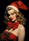 Classic Christmas Canvas Wall Art  Santa Claus  Christmas Tree Holiday Home Decor Poster 12