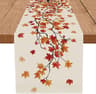 Maple Leaf Burlap Table Runner For Dining Table  Autumn Farmhouse Rustic Table Decor 5