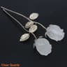 Natural Rose Crystal Healing Stone For Energy  Meditation  Hand Carved Gem Flower Decor Gift 22