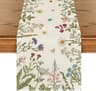 Spring Daisy Linen Table Runner For Dining Table  Floral Farmhouse Wedding Party Decor 6