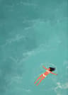 Summer Pool Girl Canvas Wall Art  Beach Ocean Nordic Living Room Decor 8