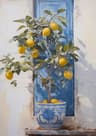 Retro Lemon Garden Canvas Wall Art  Fresh Citrus Olive Tree Prints For Summer Home  Office Decor 6