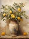 Retro Lemon Garden Canvas Wall Art  Fresh Citrus Olive Tree Prints For Summer Home  Office Decor 7