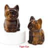 Amethyst Crystal Cat Figurine  HandCarved Healing Stone Statue For Meditation  Home Decor 14