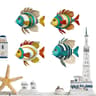 4pcs Tropical Fish Wooden Wall Art  Rustic Nautical 2D Hanging Decor For Coastal Home Styling 8