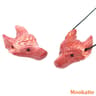 15in Wolf Head Crystal Pendant  Hand Carved Natural Healing Stone Necklace Charm 22