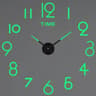 Large 3D DIY Wall Clock  Luminous Silent Modern Wall Sticker Clock For Living Room Decor 16