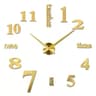 Large 3D DIY Wall Clock  Luminous Silent Modern Wall Sticker Clock For Living Room Decor 23