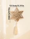Wooden Ramadan Hanging Ornaments With Tassels  Eid Mubarak Moon Decor For Islamic Home  Gifts 6