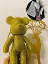 Fluorescent Diamond Bear Figurine  DIY Rhinestone Crystal Resin Bear Decor  Gift 3113 In 15