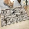 Rustic Wooden Box Print Doormat  NonSlip Washable Absorbent Floor Rug For Home Entryway 12