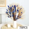 Natural Dried Bunny Tail Pampas Grass Bouquet  Fluffy Blue Floral Stems For Elegant Home  Event Dec 6
