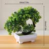 Artificial Bonsai Tree Potted Plant  Realistic Mini Greenery Desk  Home Decor 15
