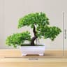 Artificial Bonsai Tree Potted Plant  Realistic Mini Greenery Desk  Home Decor 16