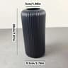 Striped CeramicLook Plastic Flower Vase  Minimalist Decorative Floral Display Vase 8