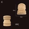 Half Round Roman Wood Column Cap Applique  Decorative Carved Furniture Onlay Accent 13