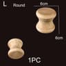 Half Round Roman Wood Column Cap Applique  Decorative Carved Furniture Onlay Accent 27