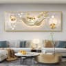 Chinese Golden Deer Canvas Wall Art  Feng Shui Mountain Landscape Poster Unframed 6