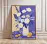 Japanese Zen Forest  Koi Canvas Wall Art  Retro Sun Wave Abstract Poster For Peaceful Home Decor 18