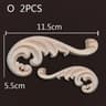 Vintage Wood Carved Corner Appliques Set  Decorative Furniture Onlay Floral Trim 24