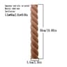 RUNBAZEF Carved Wood Twist Line Decor  Decorative Indoor Door  Furniture Accent 17