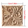 European Carved Wood Corner Applique  Unpainted Floral Furniture Decal For Vintage Home Decor 12