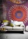 Bohemian Mandala Wall Tapestry  Hippie Psychedelic Fabric Decor For Bedroom  Living Space 6