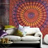 Bohemian Mandala Wall Tapestry  Hippie Psychedelic Fabric Decor For Bedroom  Living Space 11