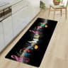 Music Theme Floor Mat  NonSlip Polyester Doormat For Kitchen Bathroom  Home Entrance 7