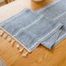 Boho Table Runner With Tassels  Farmhouse Rustic Braided Cotton Linen Dining Table Decor 8