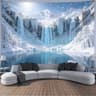 Ultra Large Waterfall Canyon Tapestry Wall Hanging  Scenic Landscape Polyester Decor For Living Roo 9