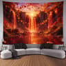 Ultra Large Waterfall Canyon Tapestry Wall Hanging  Scenic Landscape Polyester Decor For Living Roo 13