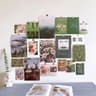 Nordic Retro Photo Card Wall Stickers Set  Japanese Mori Style DIY Art Postcards For Bedroom Decor 11