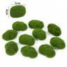 Artificial Moss Stone Balls  Realistic Green Foam Flocking Rocks For Bonsai  Garden Decor 6