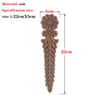 HandCarved European Oak Applique  Vintage Floral Wood Onlay Decor For Furniture  Doors 10