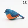 Handmade Wooden Bird Figurine  Nordic Style HandCarved Basswood Bird Decor Gift 18