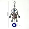 Evil Eye Hamsa Hand Wind Chime Wall Decor  Geometric Metal Hanging Ornament For Protection  Meditat 6