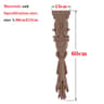 HandCarved European Oak Applique  Vintage Floral Wood Onlay Decor For Furniture  Doors 19