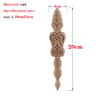 HandCarved European Oak Applique  Vintage Floral Wood Onlay Decor For Furniture  Doors 23