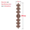 HandCarved European Oak Applique  Vintage Floral Wood Onlay Decor For Furniture  Doors 28