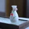Vintage Chinese Ceramic Mini Vase  Retro Toothpick Holder  Cotton Swab Storage Jar Decor 22