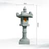 Zen Mini Pagoda Lantern Garden Statue  Stone Bonsai Landscape Lamp Ornament For Yard  Desktop Decor 11